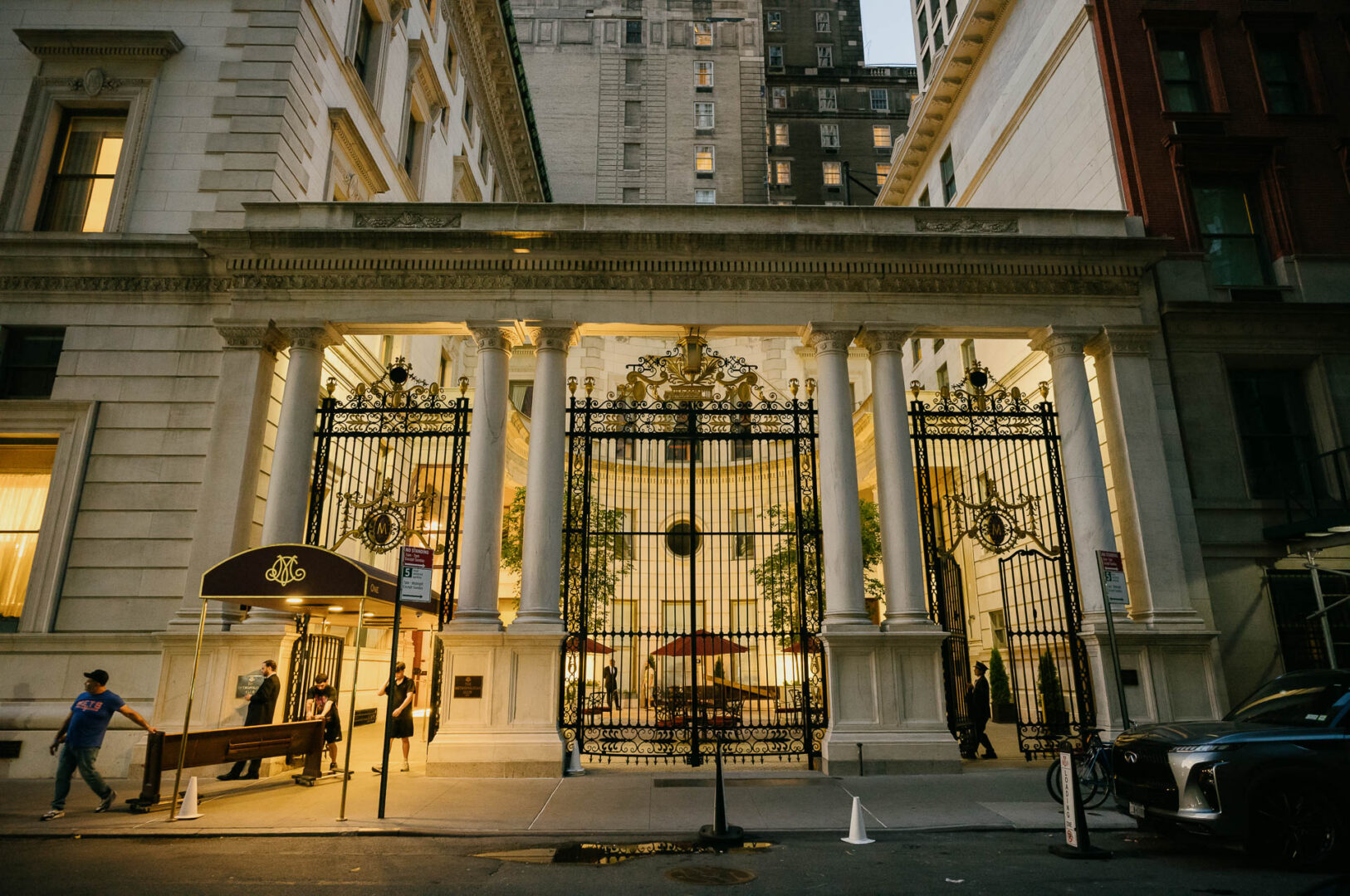 Metropolitan Club Elegant entrance of a historic building.