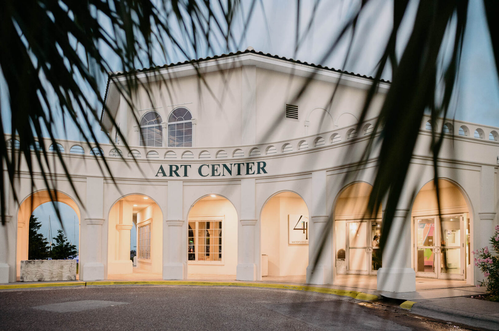 Chapel on the Dunes Wedding | Port Aransas, Texas | Mady+Roland 57 Elegant building with arched entrance.
