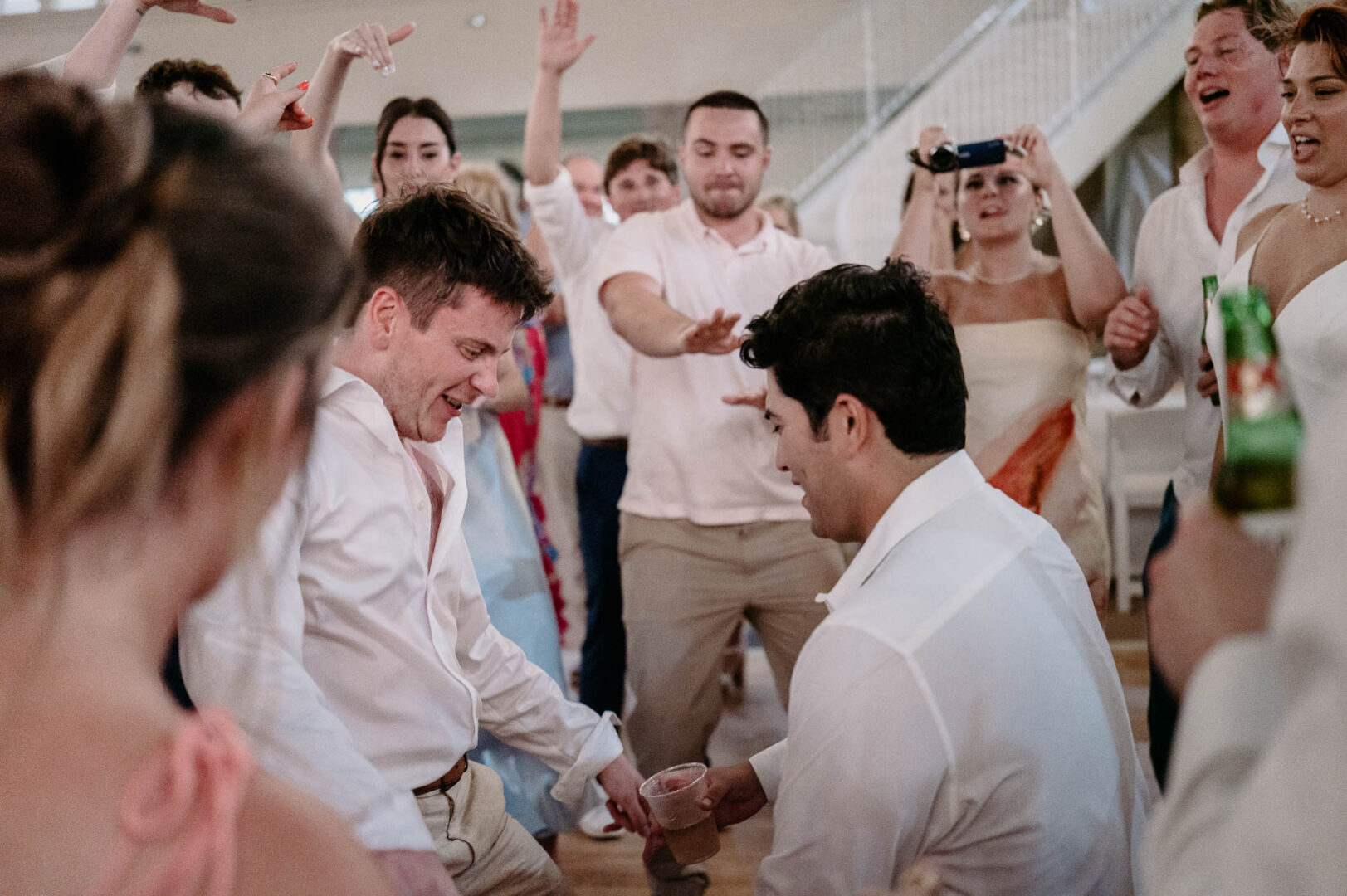 Chapel on the Dunes Wedding | Port Aransas, Texas | Mady+Roland 62 Celebration with dancing and laughter