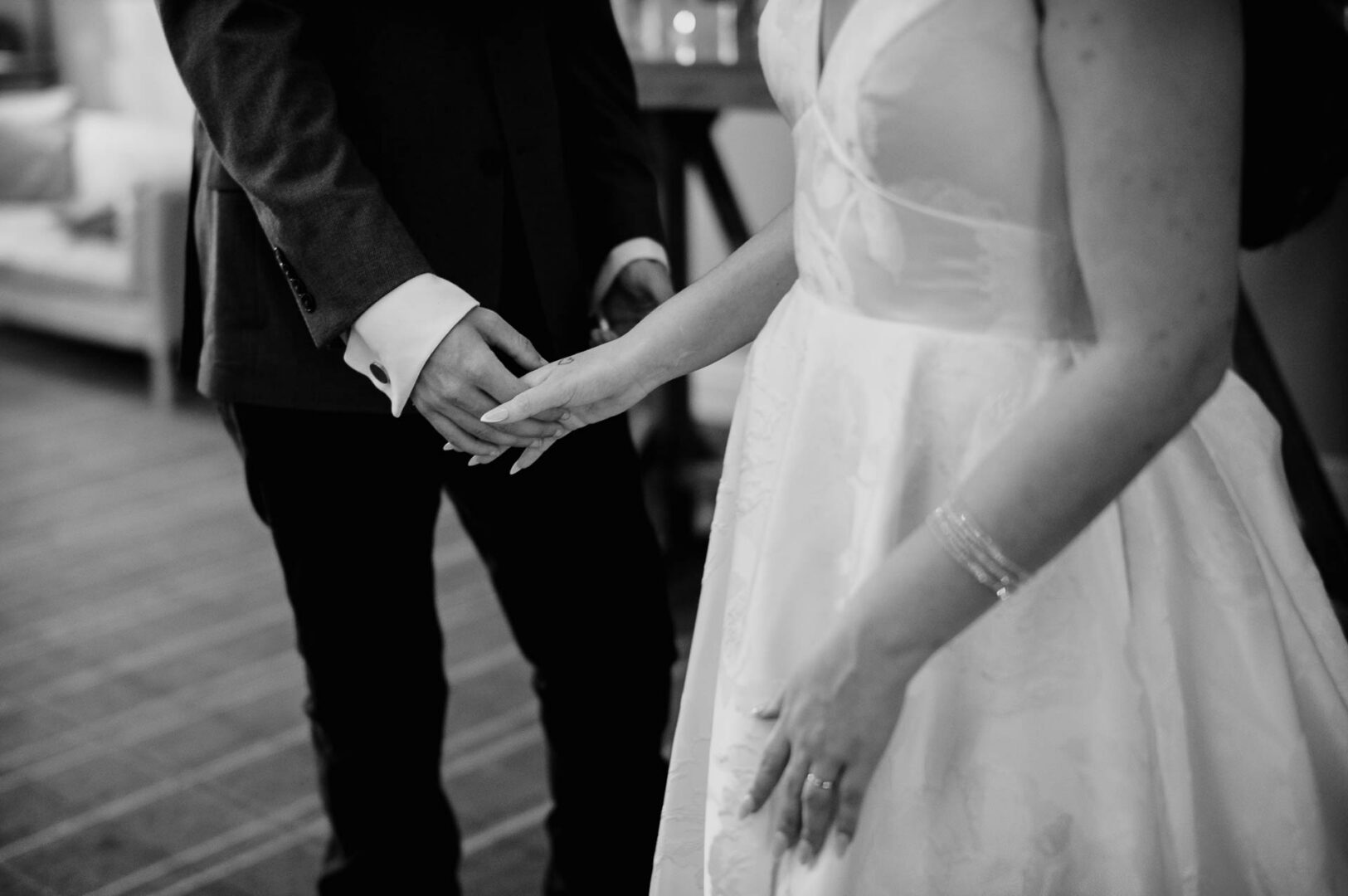 Tapatio Springs Hill Country Resort | Luana + Mack | Helotes 32 Couple holding hands in formal attire.